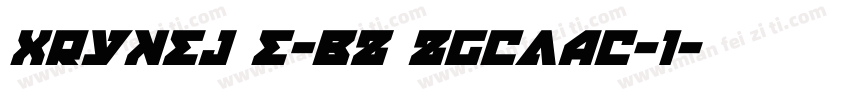 XRYKEJ E-BZ ZGCAac-1字体转换